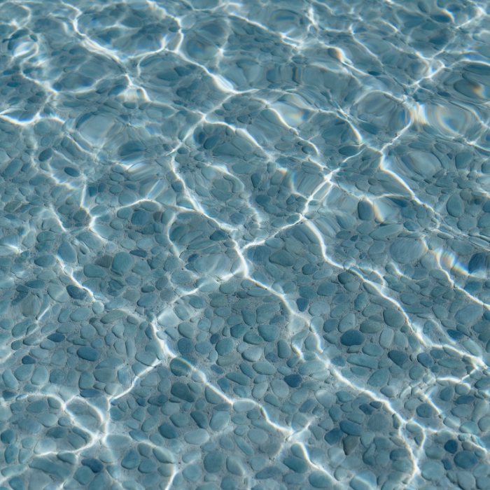 Pebble pool finish